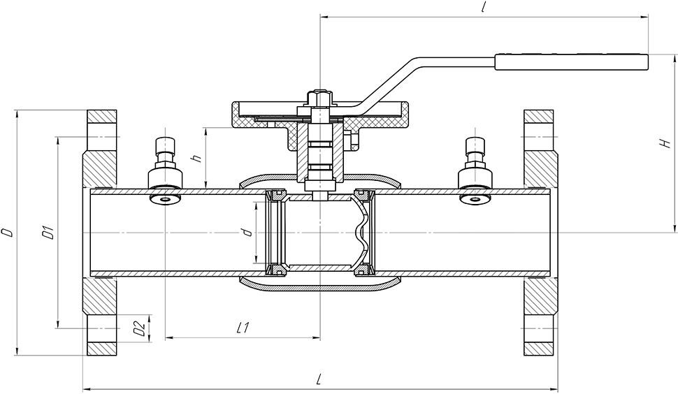 Кран шаровой приварной КШ.П.BV ALSO - размеры и характеристики